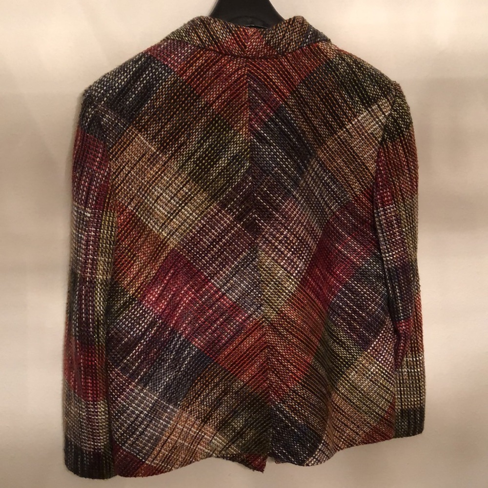 Chicos brand fall plaid blazer Size 3 - Picture 4 of 4